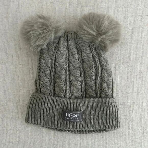UGG Double pom-pom beanie hat for baby - Picture 1 of 5